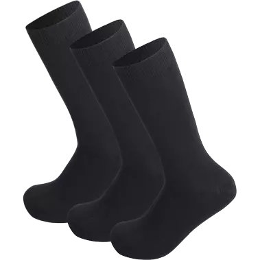 3 Black Bamboo Socks
