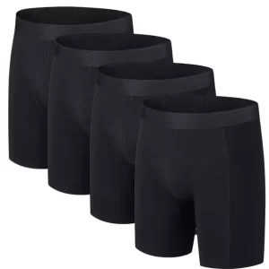 Fire sorte Bambus Trunks med lange ben